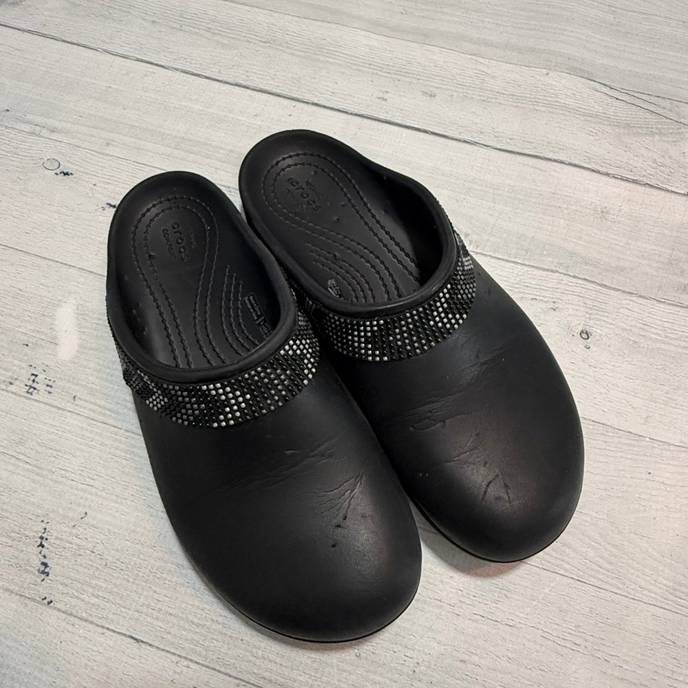 Crocs Women's Sloane Diamante Clog black Womens size 7